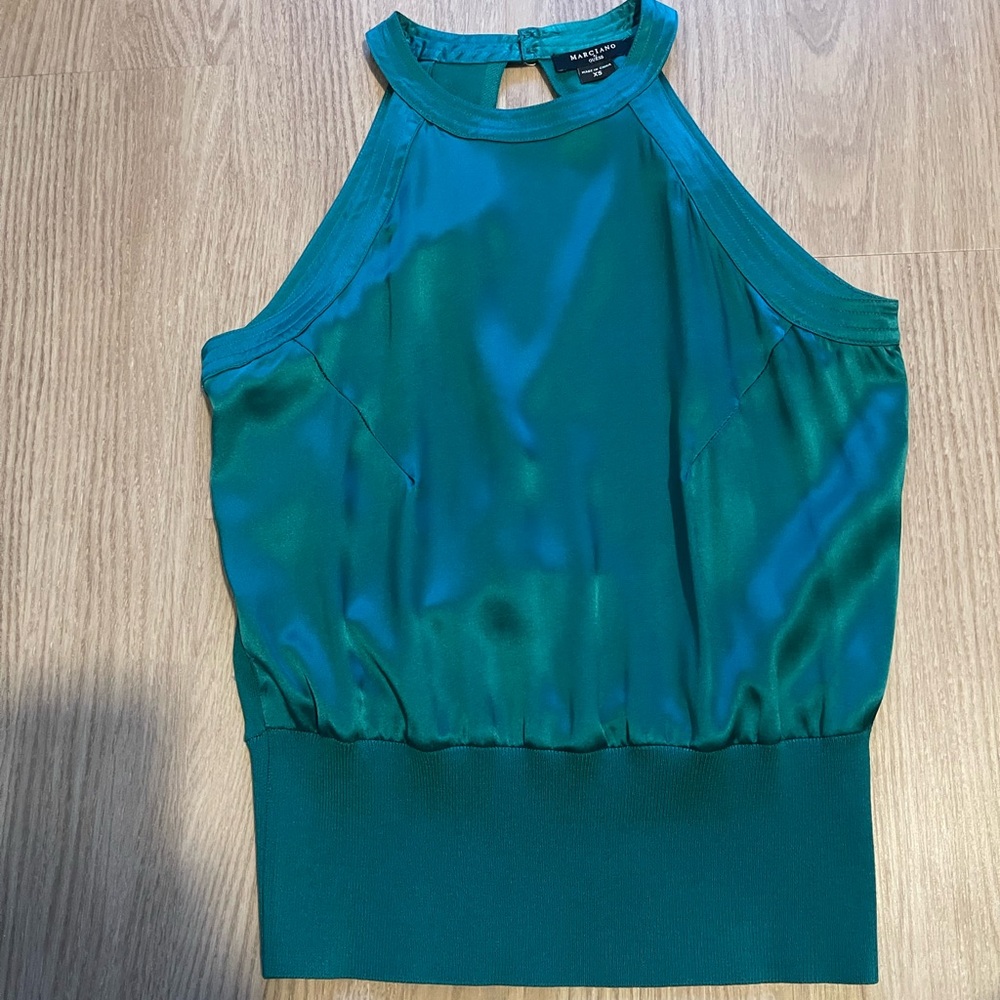 Violet Teal Alice sweater mixed tank size XS NWT